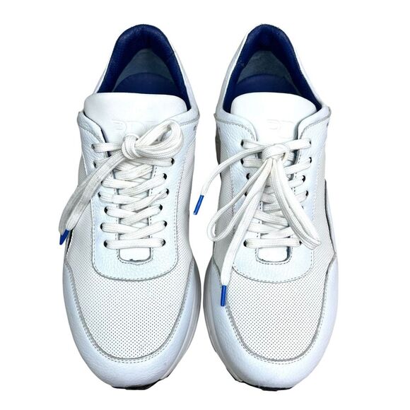 RDB LA Mens Runner Sneakers Perforated Breathable Vamp Vibram Soles White Size 8 main image 7